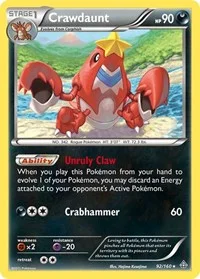 Crawdaunt | 92/160 | Reverse Holofoil | XY - Primal Clash