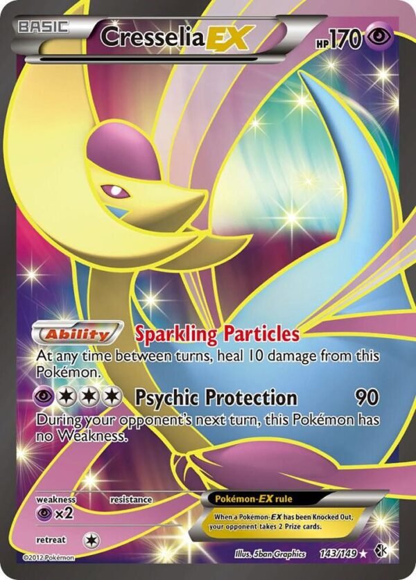 Cresselia EX (143 Full Art) 143/149 Holofoil Boundaries Crossed