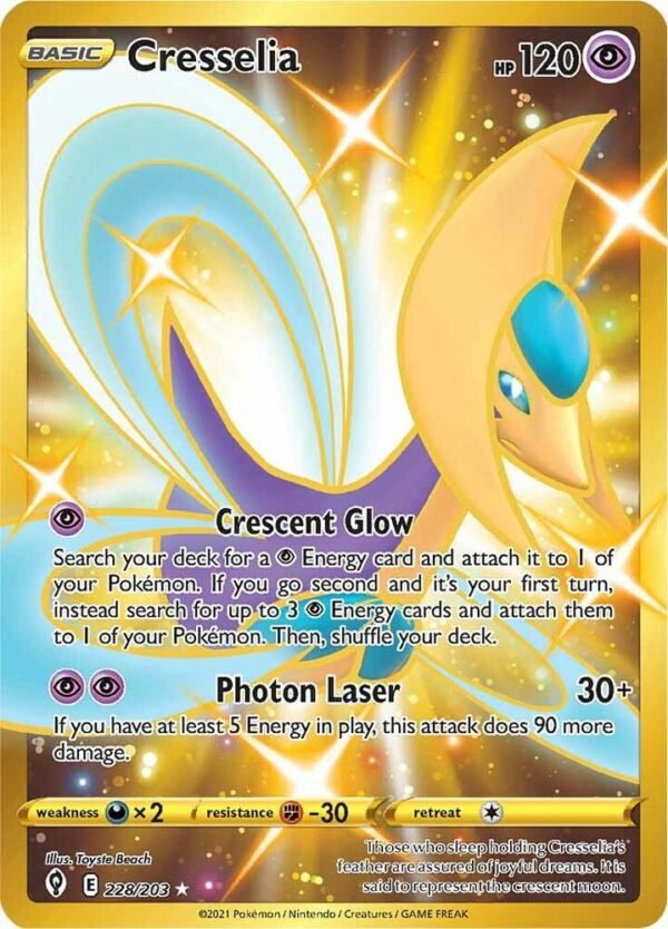 Cresselia (Secret) 228/203 Holofoil SWSH07: Evolving Skies