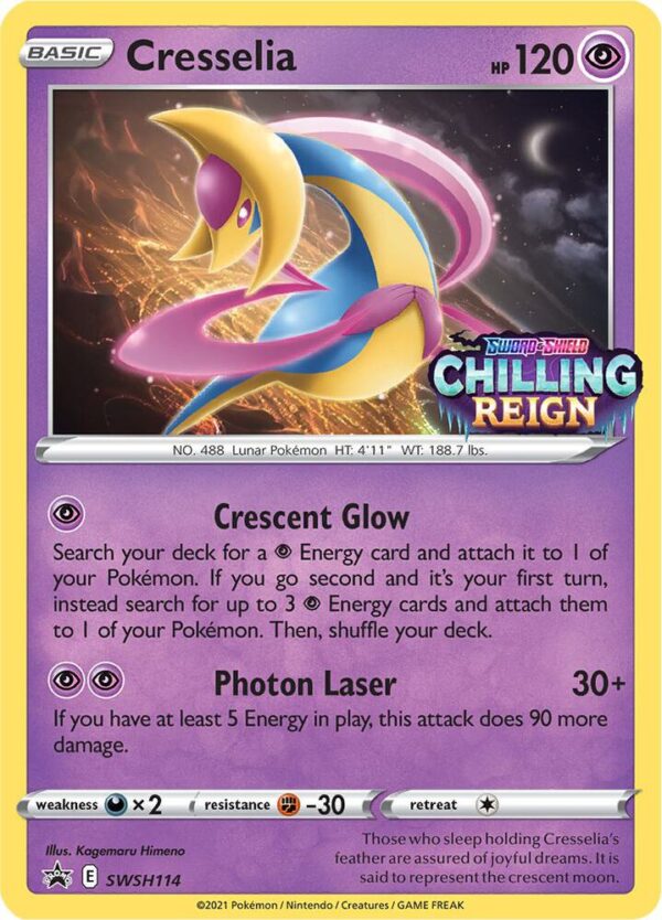 Cresselia SWSH114 (Prerelease) Holofoil SWSH: Sword & Shield Promo Cards Cresselia SWSH114 (Prerelease) Holofoil SWSH: Sword & Shield Promo Cards