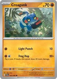 Croagunk | 023/064 | Reverse Holofoil | SV: Shrouded Fable
