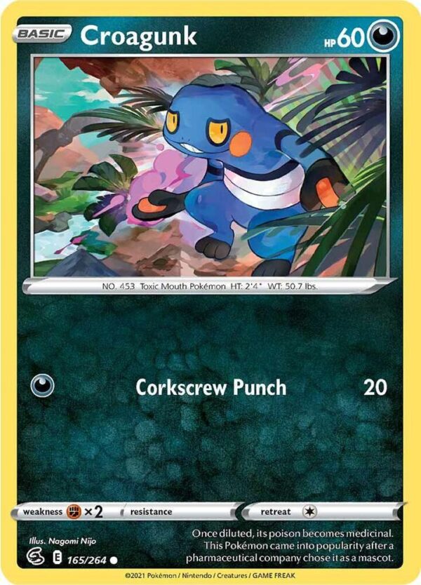 Croagunk 165/264 Normal SWSH08: Fusion Strike