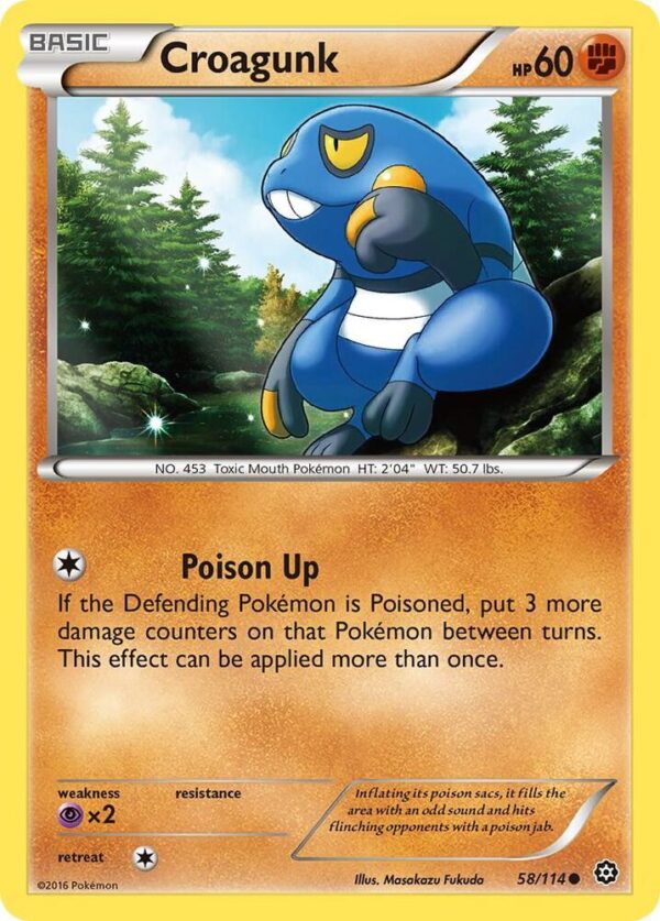 Croagunk 58/114 Normal XY – Steam Siege