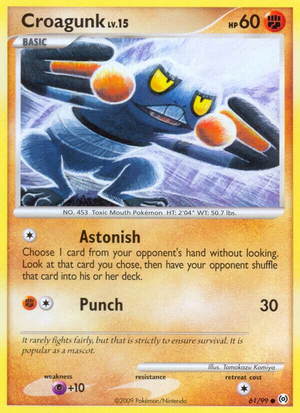 Croagunk 61/99 Reverse Holofoil Arceus Croagunk 61/99 Reverse Holofoil Arceus
