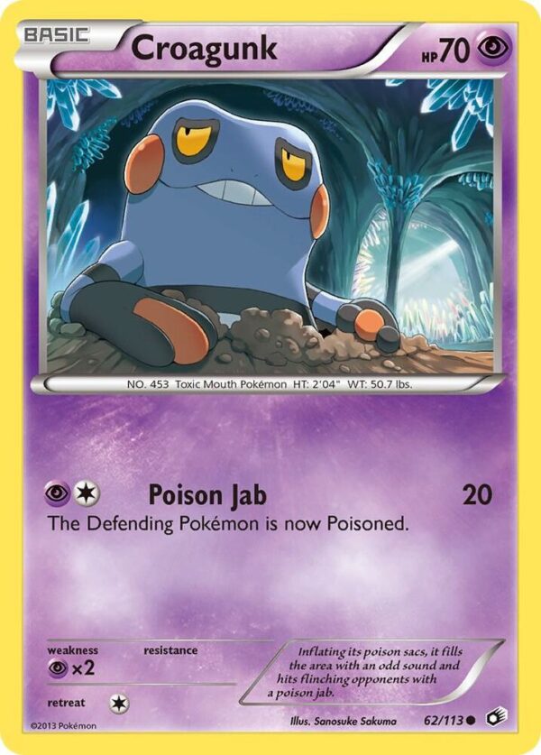 Croagunk 62/113 Normal Legendary Treasures