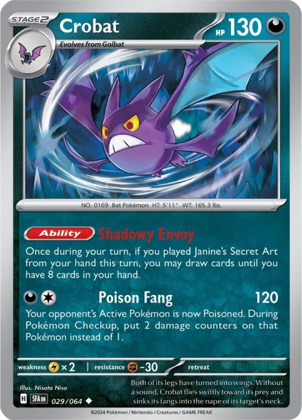 Crobat 029/064 Normal SV: Shrouded Fable Crobat 029/064 Normal SV: Shrouded Fable