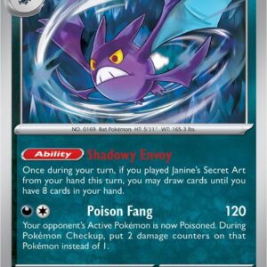 Crobat 029/064 Reverse Holofoil SV: Shrouded Fable