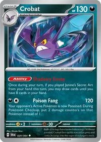 Crobat | 029/064 | Reverse Holofoil | SV: Shrouded Fable