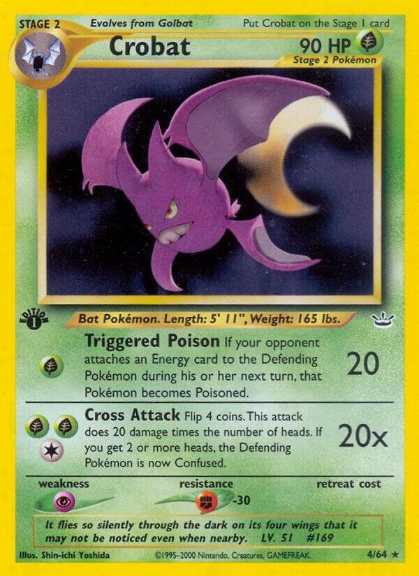 Crobat 04/64 1st Edition Holofoil Neo Revelation
