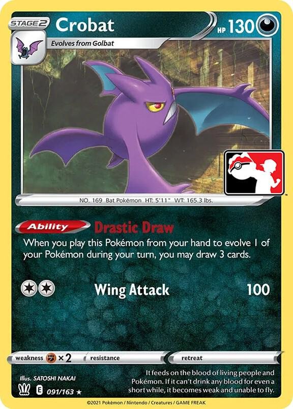 Crobat 091/163 Normal Prize Pack Series Cards Crobat 091/163 Normal Prize Pack Series Cards