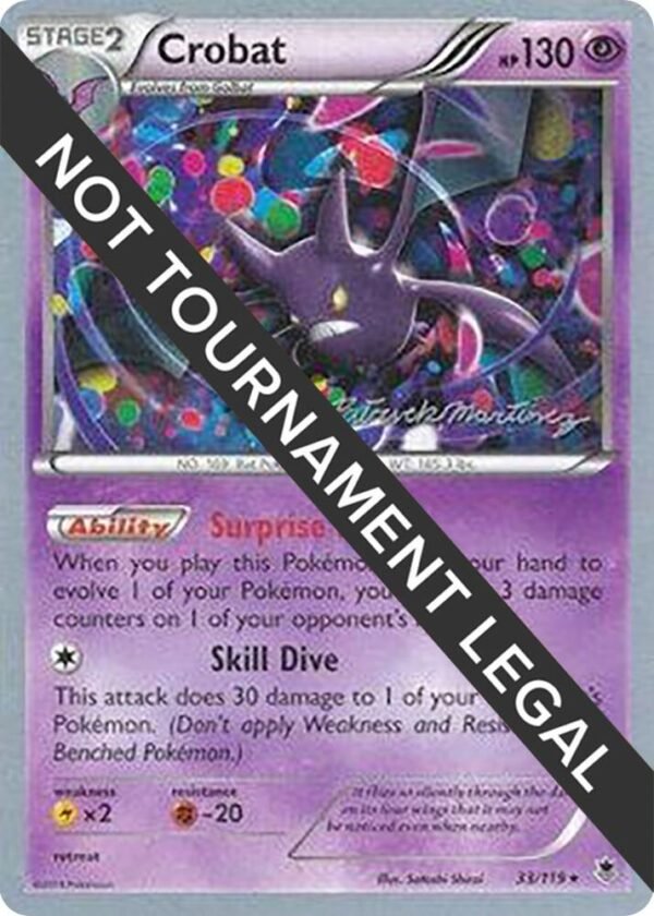 Crobat 2015 (Patrick Martinez) 33/119 Normal World Championship Decks Crobat 2015 (Patrick Martinez) 33/119 Normal World Championship Decks