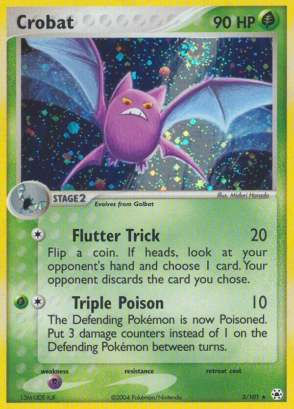 Crobat 3/101 Reverse Holofoil Hidden Legends