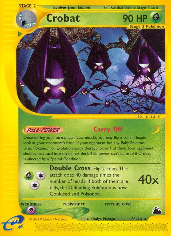 Crobat (6) 006/144 Reverse Holofoil Skyridge