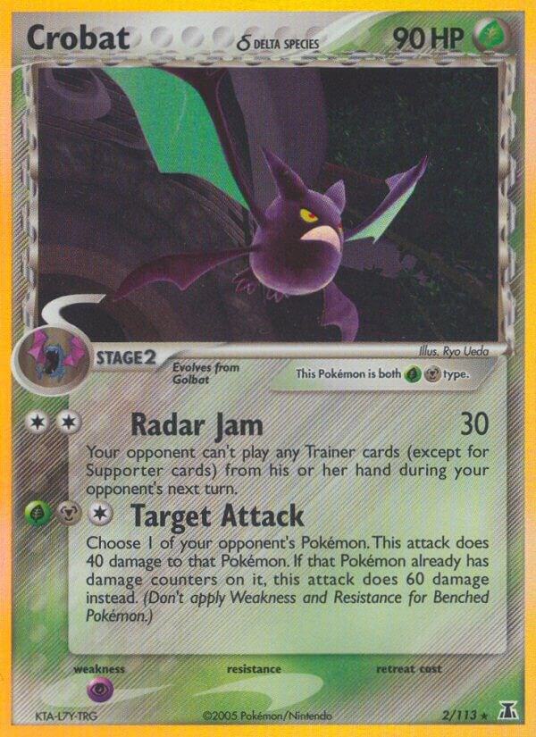 Crobat (Delta Species) 2/113 Reverse Holofoil Delta Species