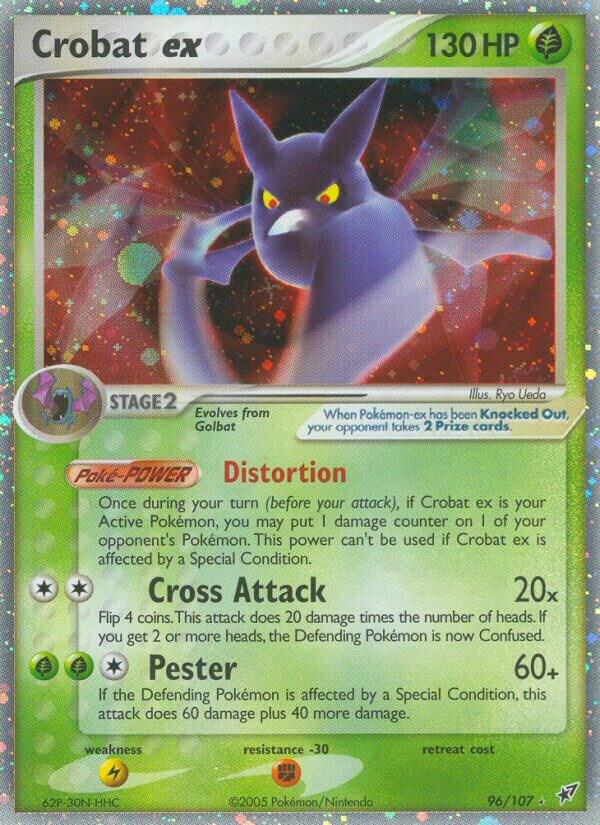 Crobat ex 96/107 Holofoil Deoxys Crobat ex 96/107 Holofoil Deoxys