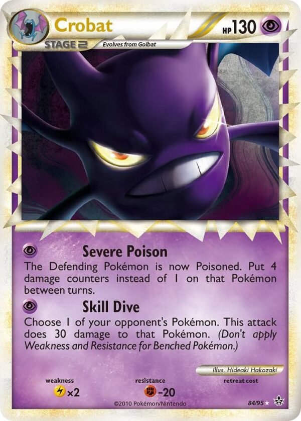 Crobat (Prime) 84/95 Holofoil Unleashed