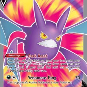 Crobat V (Full Art) 182/189 Holofoil SWSH03: Darkness Ablaze