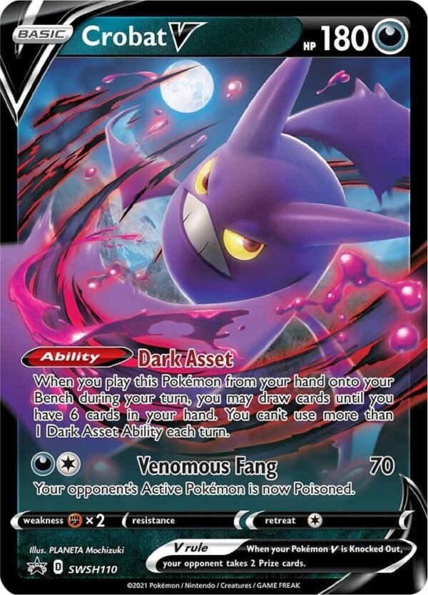 Crobat V SWSH110 Holofoil SWSH: Sword & Shield Promo Cards Crobat V SWSH110 Holofoil SWSH: Sword & Shield Promo Cards