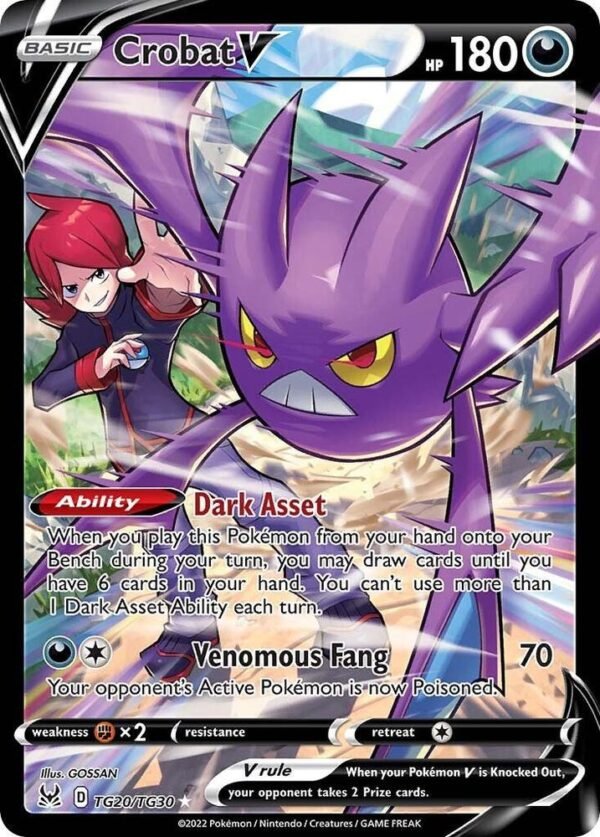 Crobat V TG20/TG30 Holofoil SWSH11: Lost Origin Trainer Gallery