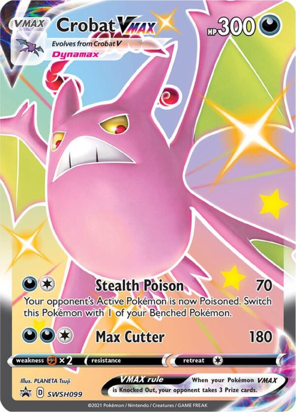 Crobat VMAX SWSH099 Holofoil SWSH: Sword & Shield Promo Cards