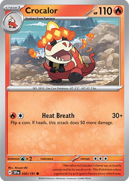 Crocalor 030/191 Normal SV08: Surging Sparks Crocalor 030/191 Normal SV08: Surging Sparks