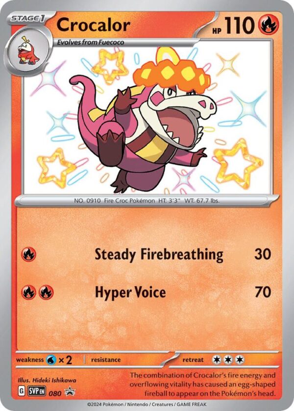 Crocalor 080 Holofoil SV: Scarlet & Violet Promo Cards Crocalor 080 Holofoil SV: Scarlet & Violet Promo Cards