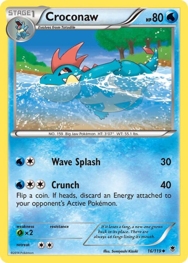 Croconaw 16/119 Normal XY – Phantom Forces
