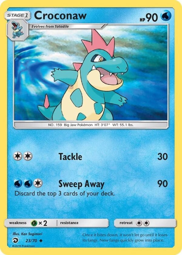 Croconaw 23/70 Reverse Holofoil Dragon Majesty
