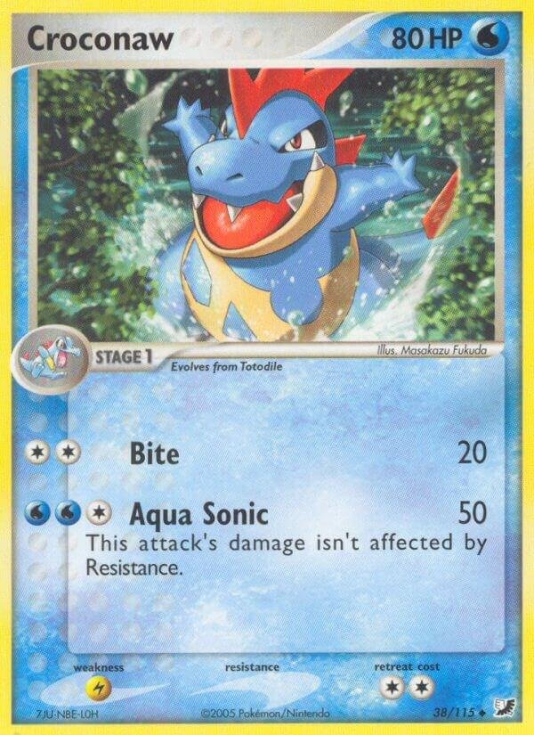 Croconaw 38/115 Reverse Holofoil Unseen Forces Croconaw 38/115 Reverse Holofoil Unseen Forces