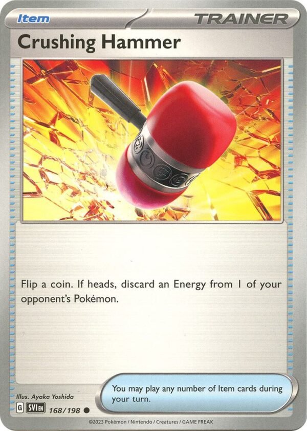 Crushing Hammer 168/198 Reverse Holofoil SV01: Scarlet & Violet Base Set Crushing Hammer 168/198 Reverse Holofoil SV01: Scarlet & Violet Base Set