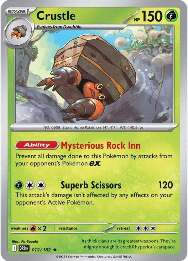 Crustle 012/182 Holofoil SV10: Destined Rivals