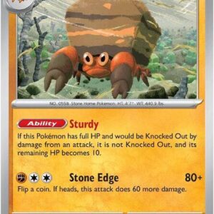Crustle 052/086 Reverse Holofoil SV: Black Bolt