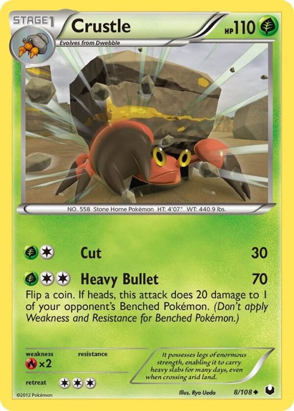 Crustle 8/108 Reverse Holofoil Dark Explorers