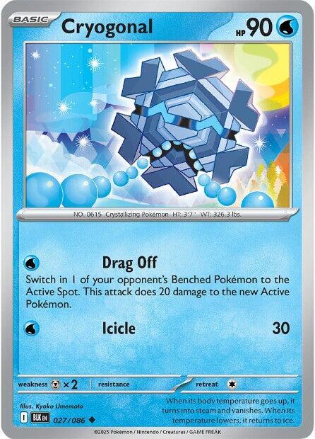 Cryogonal 027/086 Reverse Holofoil SV: Black Bolt Cryogonal 027/086 Reverse Holofoil SV: Black Bolt