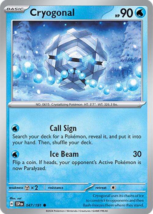 Cryogonal 047/191 Normal SV08: Surging Sparks