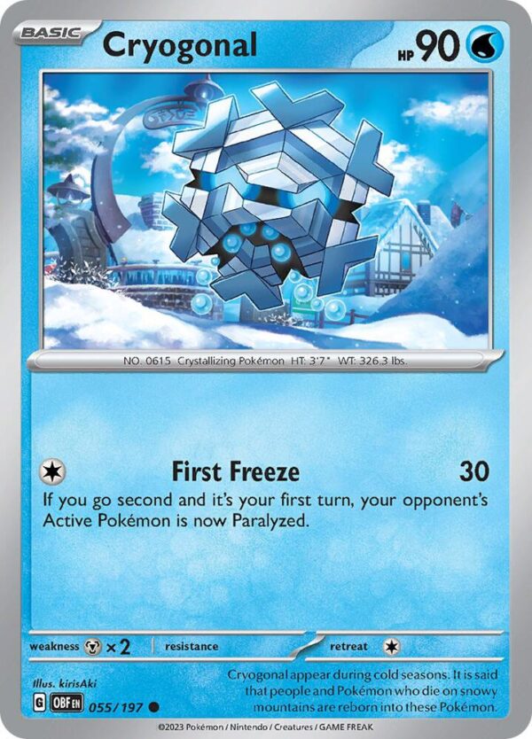 Cryogonal 055/197 Normal SV03: Obsidian Flames