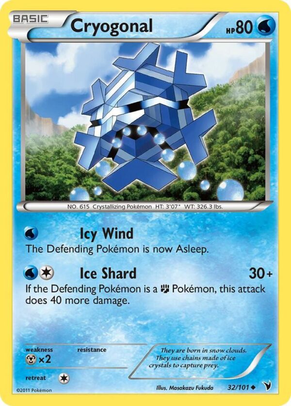 Cryogonal (32) 32/101 Reverse Holofoil Noble Victories