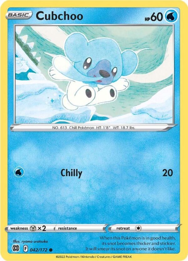 Cubchoo 042/172 Normal SWSH09: Brilliant Stars