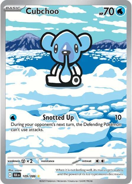 Cubchoo 109/086 Holofoil SV: Black Bolt
