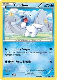 Cubchoo | 21/111 | Reverse Holofoil | XY - Furious Fists