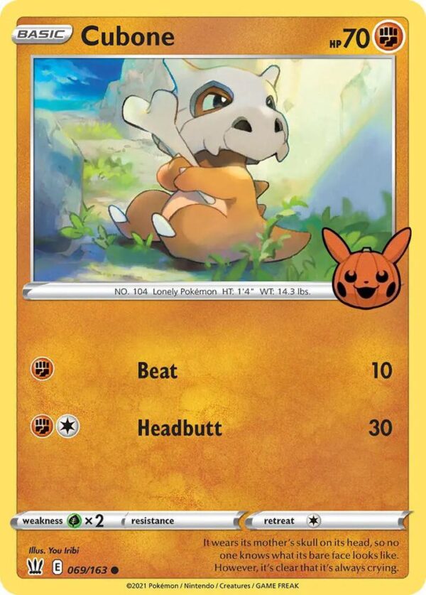 Cubone 069/163 Normal Trick or Trade BOOster Bundle