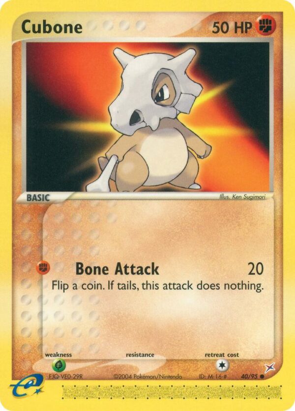 Cubone 40/95 Normal Team Magma vs Team Aqua Cubone 40/95 Normal Team Magma vs Team Aqua