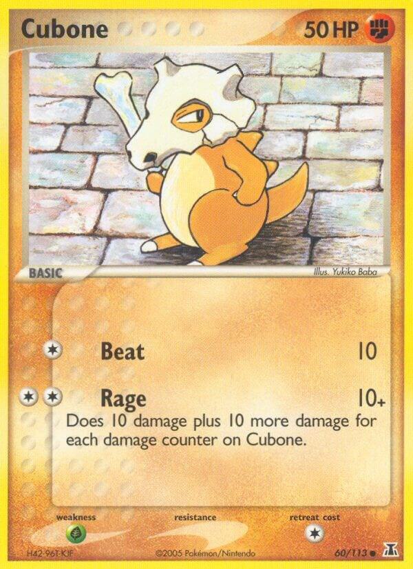 Cubone 60/113 Reverse Holofoil Delta Species