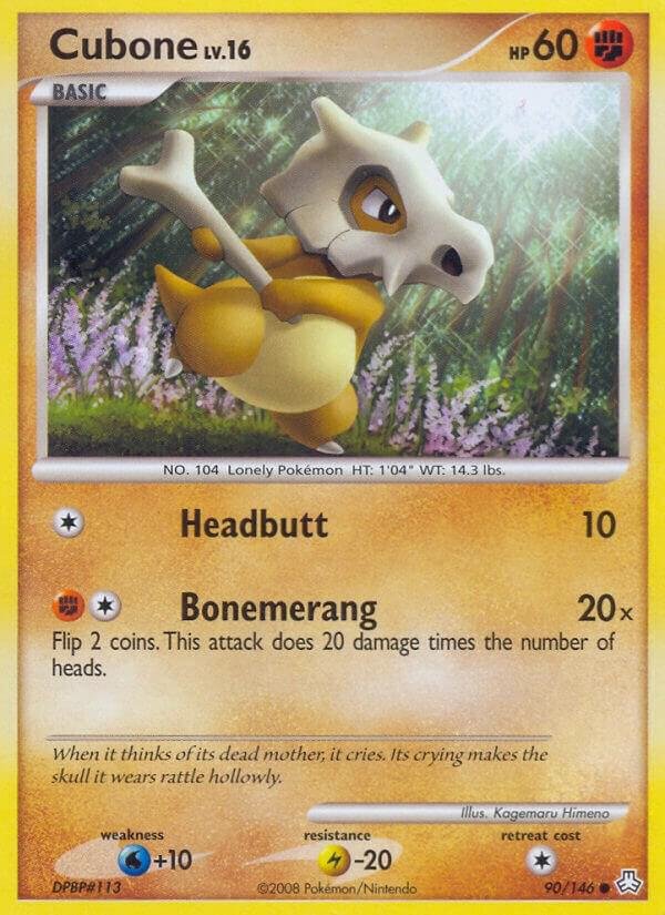 Cubone 90/146 Normal Legends Awakened Cubone 90/146 Normal Legends Awakened