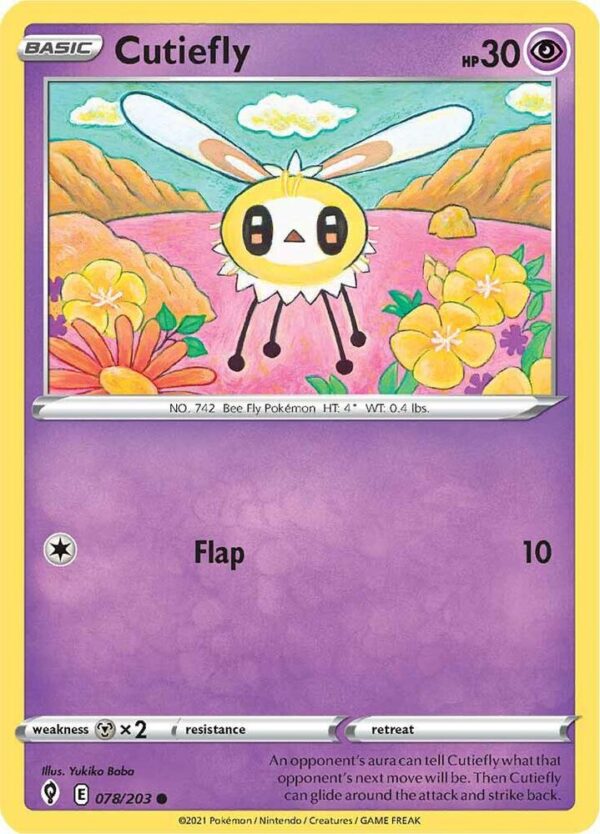 Cutiefly 078/203 Normal SWSH07: Evolving Skies