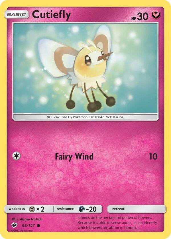 Cutiefly 95/147 Normal SM – Burning Shadows Cutiefly 95/147 Normal SM – Burning Shadows