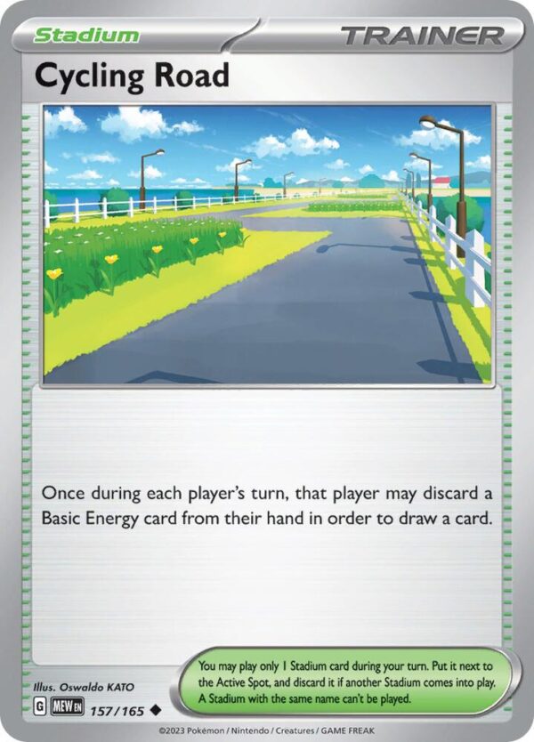 Cycling Road 157/165 Reverse Holofoil SV: Scarlet & Violet 151 Cycling Road 157/165 Reverse Holofoil SV: Scarlet & Violet 151