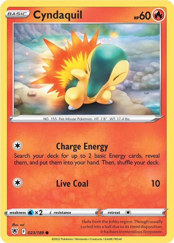 Cyndaquil 023/189 Normal SWSH10: Astral Radiance