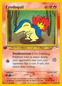 Cyndaquil | 061/105 | 1st Edition | Neo Destiny