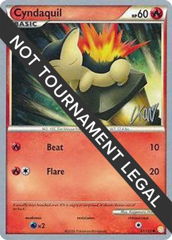 Cyndaquil 2011 (Christopher Kan) 61/123 Normal World Championship Decks Cyndaquil 2011 (Christopher Kan) 61/123 Normal World Championship Decks